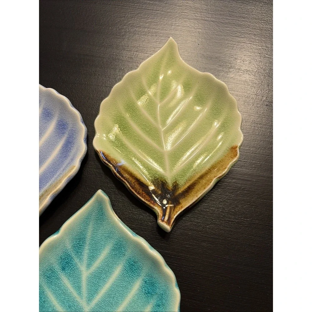 Japanese Small Side Sushi/Dishes Trinket Dishes Set of Three